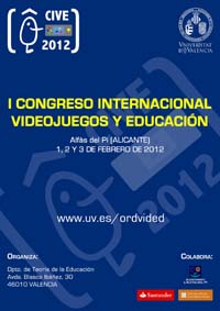 Cartell del ‘Primer Congrés Internacional Videojocs i Educació’.